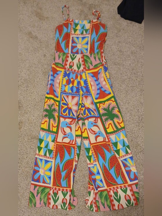 Sincerly Jules Pants - Sincerly Jules Multicolor Floral & Tropical Patchwork Jumpsuit